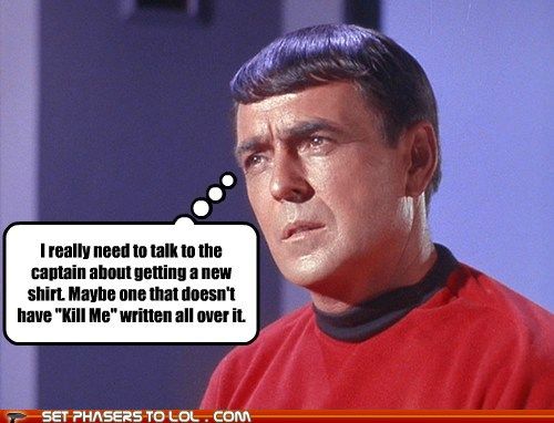 star trek red shirt joke